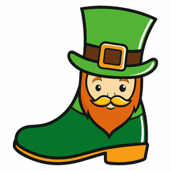 patricks boot day vector