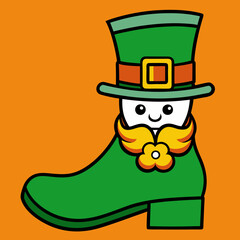 patricks boot day vector