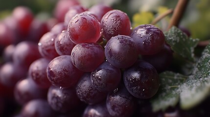 bunch of red grapes