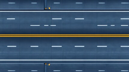 Open road adventure, scenic empty highway with clear lane markings 