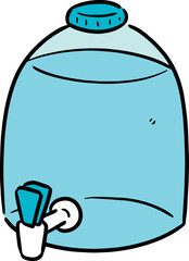 Illustration of water gallon
