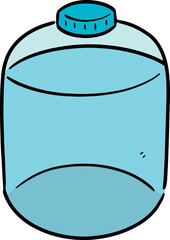 Illustration of water gallon
