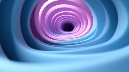 Obraz premium Abstract Blue and Pink Spiral Tunnel
