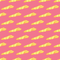 Seamless pattern with cheese doodle for decorative print, wrapping paper, greeting cards, wallpaper and fabric