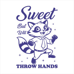 Raccoon T shirt design