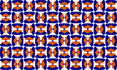 blue round block, seamless geometric pattern, seamless pattern, Abstract seamless geometric pattern. Geometric blue orange grid texture with turbine cross grid sign. Chic mosaic block, turbine square