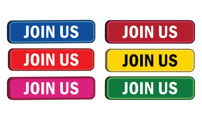 join us 3d buttons design