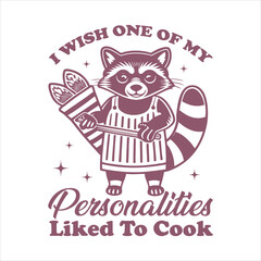 Raccoon T shirt design