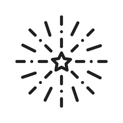 Fireworks II icon vector image. Suitable for mobile apps, web apps and print media.