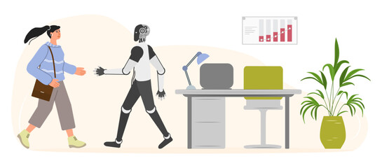 Robot People Joint work AI Collaboration Teamwork