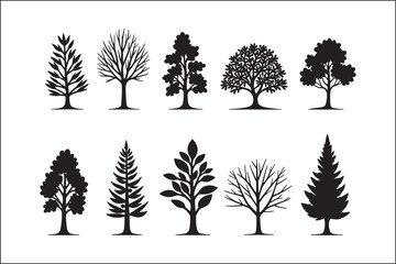 Tree Vector Silhouette &ndash; Nature and Forest Design Clipart

Minimalist Tree Illustration &ndash; Black Silhouette Vector Art

Botanical Tree Silhouette &ndash; Elegant Nature Vector Design

Woodland Tree Vector &ndash; 