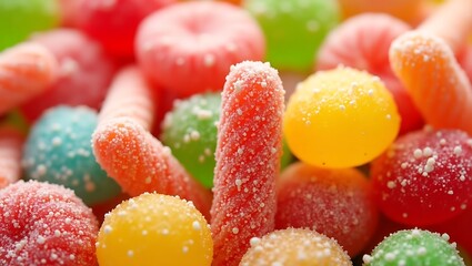 Ultra-Detailed Assorted Candy Collection – Glossy, Matte & Transparent Sweets in a Kaleidoscope of Vibrant Colors