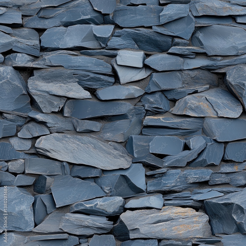 Aufkleber rough and weathered dark gray rock surface features irregular shapes, perfect for a textured wall ba