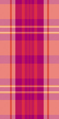 Overlayed check plaid fabric, folk seamless textile pattern. Man texture background tartan vector in orange and red colors.