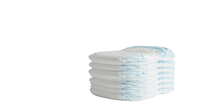 baby  diaper bundle with white background