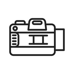 Fototapeta premium Open Camera icon vector image. Suitable for mobile apps, web apps and print media.