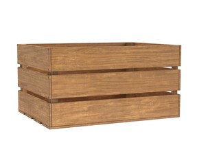 Wooden Crate isolated
