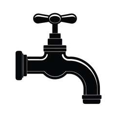 Classic Faucet Silhouette Design for Plumbing.