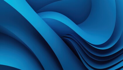 Blue Abstract: A mesmerizing digital artwork featuring dynamic, flowing curves and a rich, vibrant blue hue that invites the viewer to explore its depths.