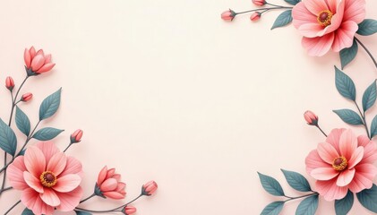 Subtle floral motif, pastel color palette ideal for mobile, floral, pattern, tablet