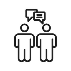 Chatting icon vector image. Suitable for mobile apps, web apps and print media.