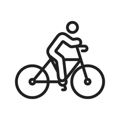 Obraz premium Cycling icon vector image. Suitable for mobile apps, web apps and print media.