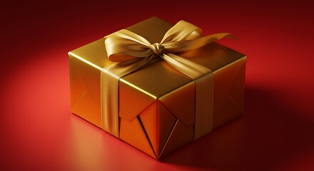 Crimson Glow, Golden Promise AI Generated