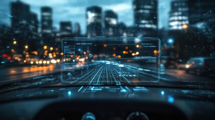 4K VR parking interface showing a cityscape with AI-assisted navigation.