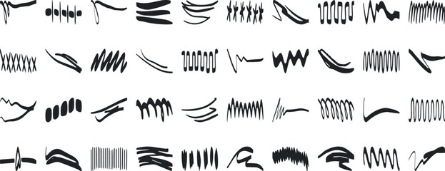 Underline vector set.