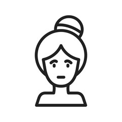 Human Face icon vector image. Suitable for mobile apps, web apps and print media.