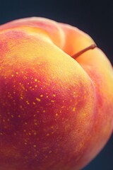 peach on black background