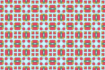 Seamless Graphic Background Decoration Textile Fashion Endless Perspective Design Fabric Visual Tile Digital Interior Symmetric Shape Geometric Template Texture Cloth Art Wallpaper Luxury Pattern.