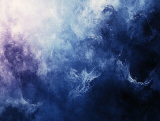 Abstract swirling patterns of blue and purple hues create a mesmerizing visual effect, evoking a sense of calm and mystery, suitable for backgrounds or artistic projects