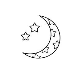 moon and stars