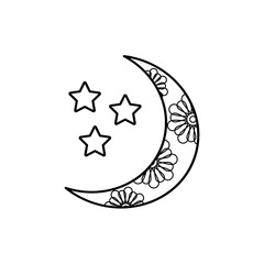 moon and stars