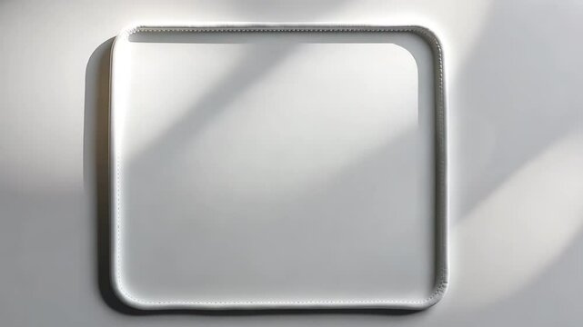 A mouse pad placed on a white background. Thick fabric mouse pad. A mat for the computer.