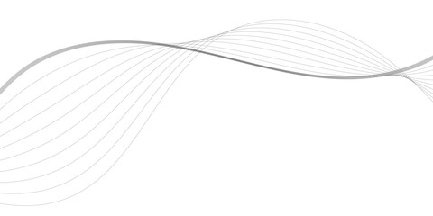 Gray wave curve lines abstract background with flowing particles abstract wave elements. Seamless wave pattern wavy curve line art striped graphic