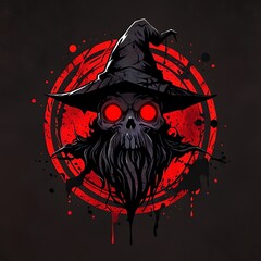 Grim Reaper Wizard: Dark Fantasy Illustration