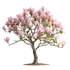 A Magnolia Tree Isolated on transparent background, png