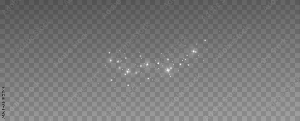 Poster 
Shimmering particles. Dust sparkles. Light effect.
