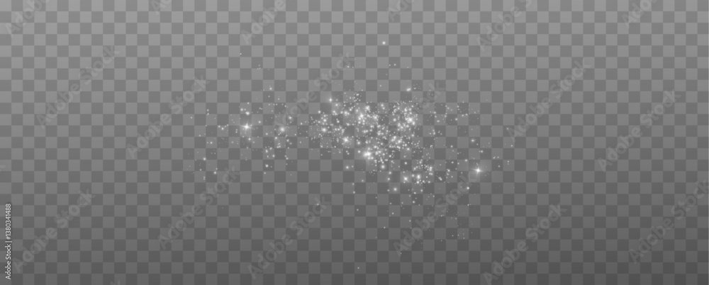 Poster 
Shimmering particles. Dust sparkles. Light effect.