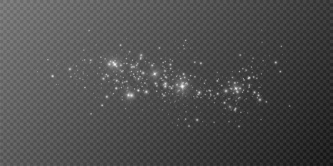 
Shimmering particles. Dust sparkles. Light effect.