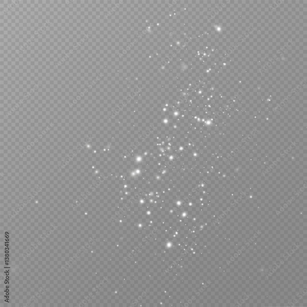 Poster 
Shimmering particles. Dust sparkles. Light effect.