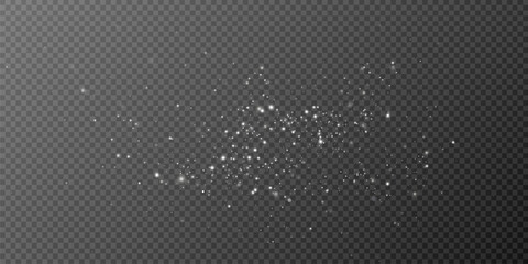 
Shimmering particles. Dust sparkles. Light effect.