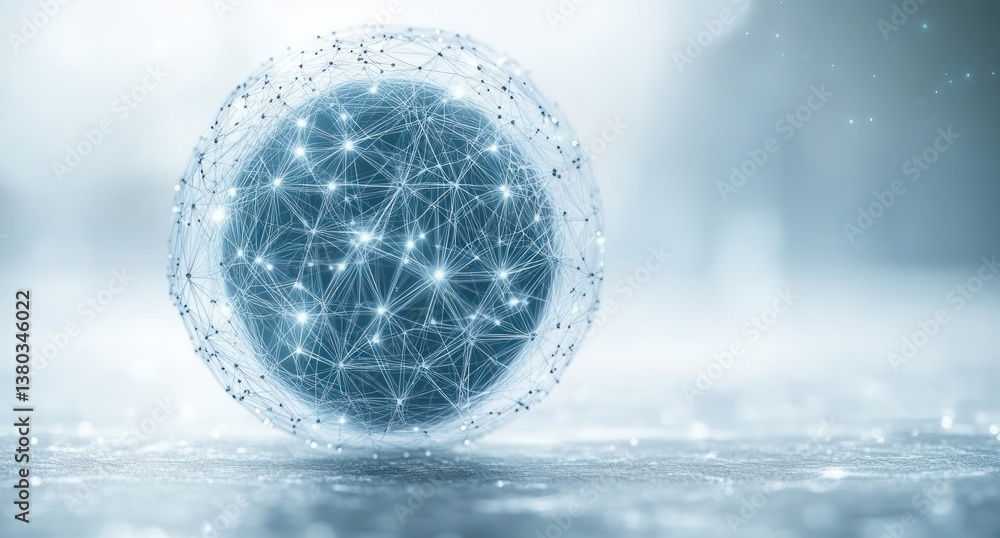 Poster geometric sphere network with triangular meshes and digital connectivity