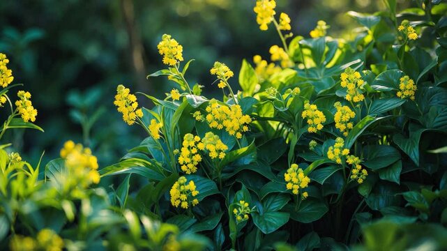 Elegant Galphimia gracilis featuring bright yellow blooms. A delightful enhancement for any garden.
