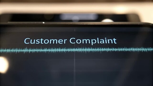 Customer complaint recording highlights quality assurance service for effective feedback resolution and customer satisfaction.