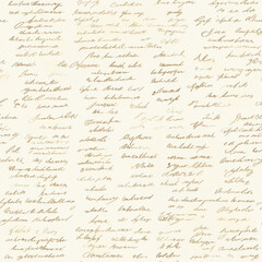 Vintage handwritten letter background art for design. Seamless file.