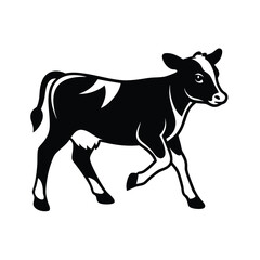 Dairy Silhouette of a Calf.