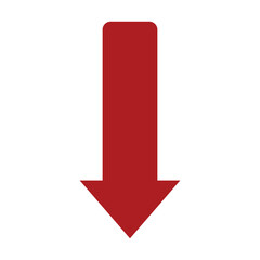Down fall trend red arrow graph, Down fall trend red arrow graph vector illustration. 